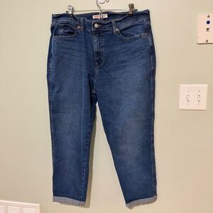 Levi Strauss Heritage Boyfriend Rolled Cuff Ankle Length
